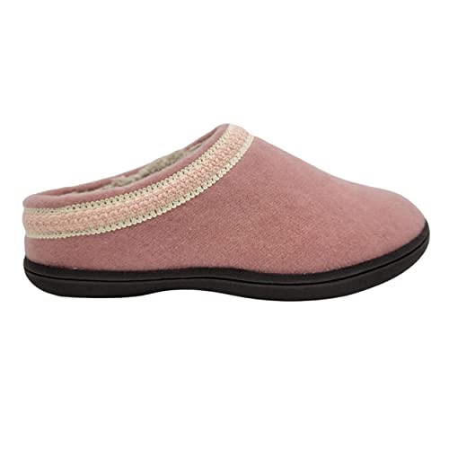 Clarks Women's Wool Felt Clog Slipper - Cozy Indoor Outdoor House Shoe