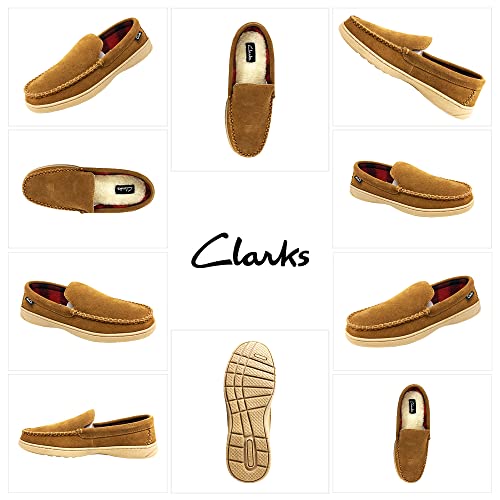 Clarks Men's Comfortable Suede Moccasin Slipper